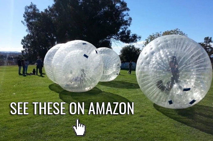 Human sized hamster balls (aka zorbing balls)