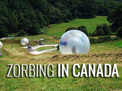 zorbing in canada