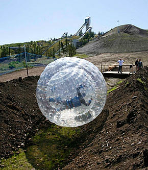 zorbing in Canada