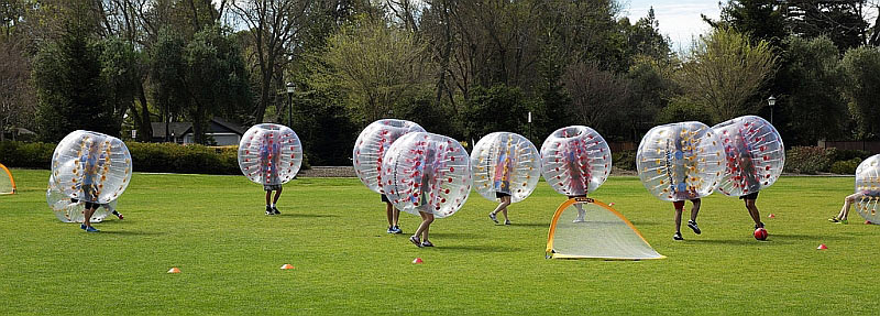 Zorbing in Toronto, Canada