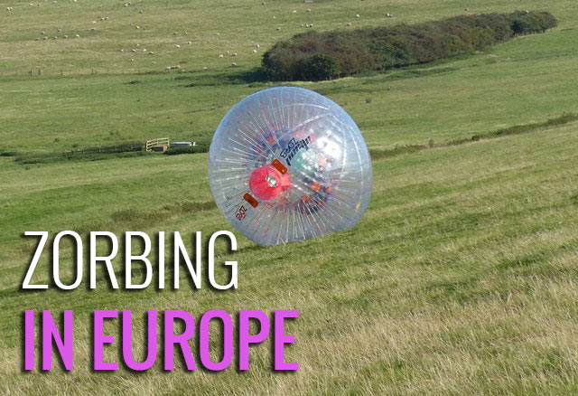 Top zorbing locations in Europe