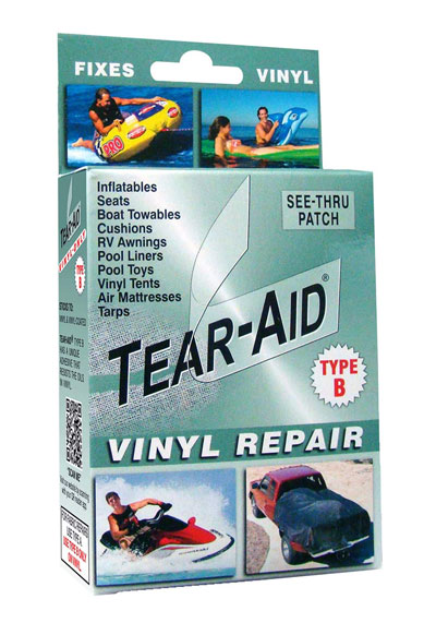 Vinyl repair kit for inflatable bubble balls