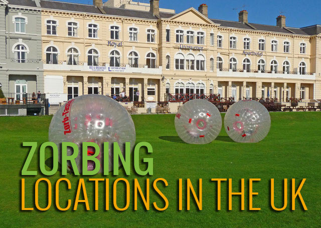 Zorbinng Locations in the UK
